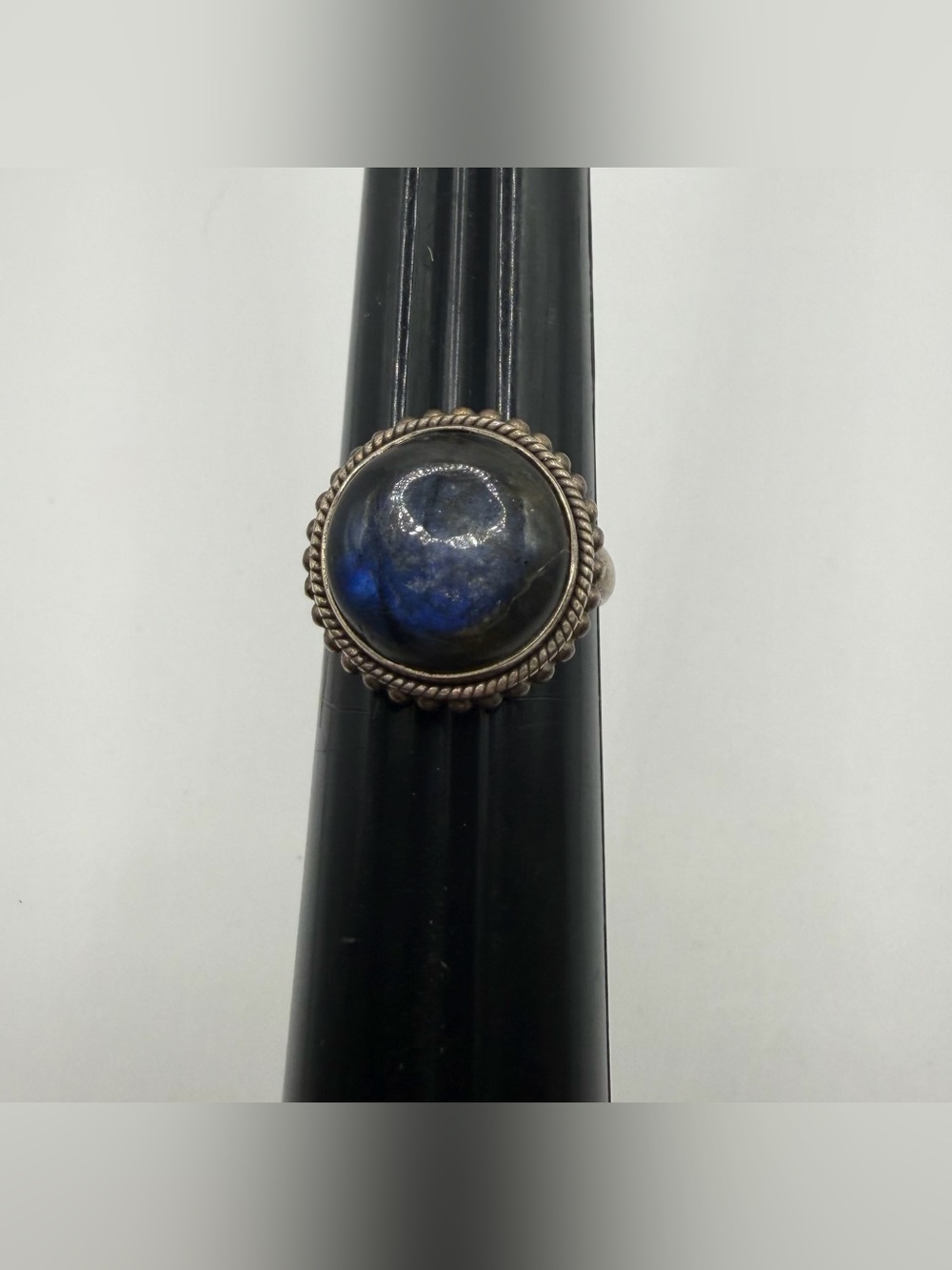 Labradorite Sterling Silver 925 Ring Size 8